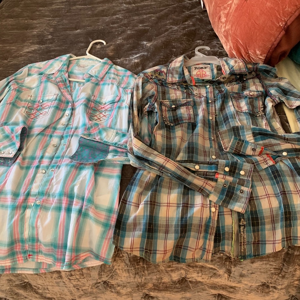 Roar / Rock 47 Pearl snap shirts